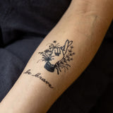 be brave temporary tattoo