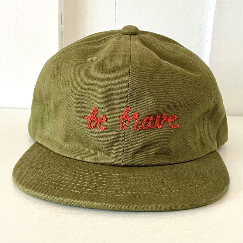be brave chainstitch hat