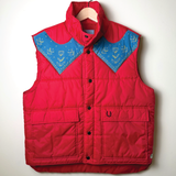 vintage bright red one-of-a-kind vest