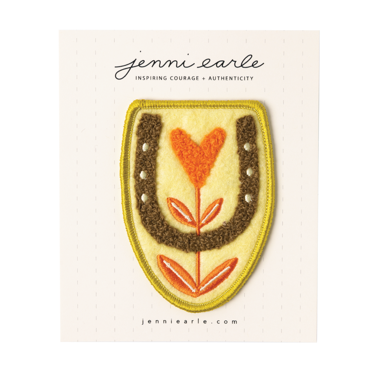 bloomin' love chenille patch