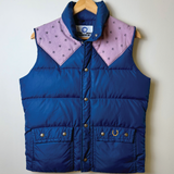 bright navy vintage one-of-a-kind vest