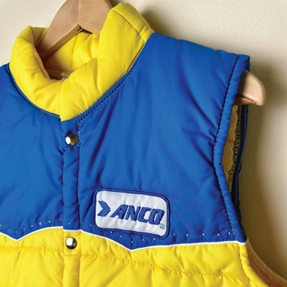 bright yellow vintage one-of-a-kind vest