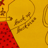 'buck up buckaroo' silk scarf