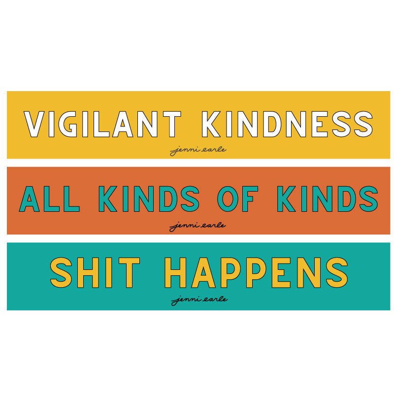 shit happens bumper sticker