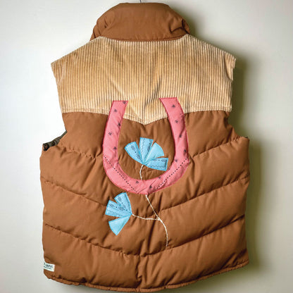 tan corduroy vintage one-of-a-kind vest