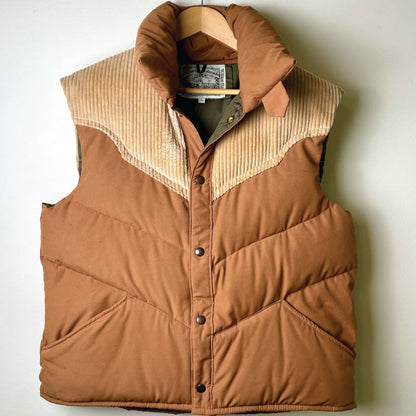 tan corduroy vintage one-of-a-kind vest