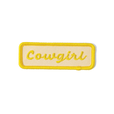 "cowgirl" name patch