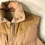 vintage tan one-of-a-kind vest