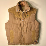 vintage tan one-of-a-kind vest