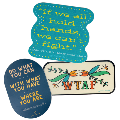sam "the dot man" quote sticker