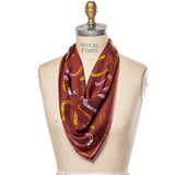 'giddy up' silk scarf