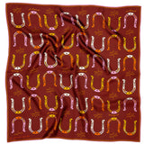 'giddy up' silk scarf