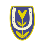 bloomin' love royal blue sticker