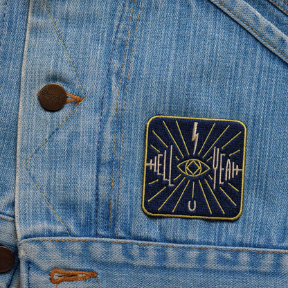 NEW "hell yeah" woven patch