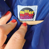 bright navy blue vintage one-of-a-kind vest