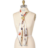 'I am free' silk scarf
