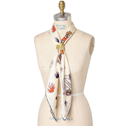 'I am free' cactus silk scarf