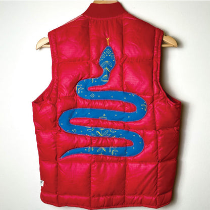 vintage bright red one-of-a-kind vest