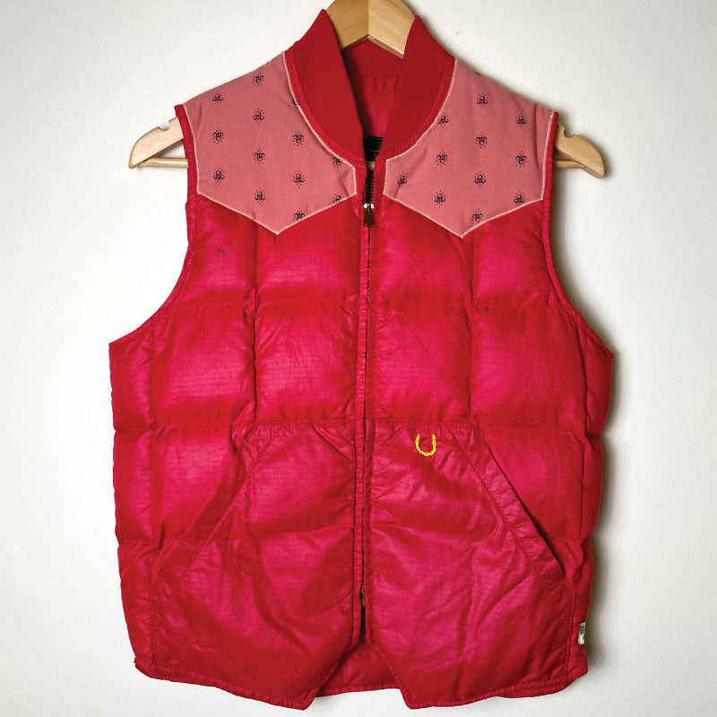 vintage bright red one-of-a-kind vest