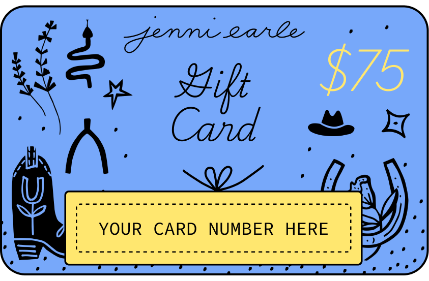 jenni earle gift cards