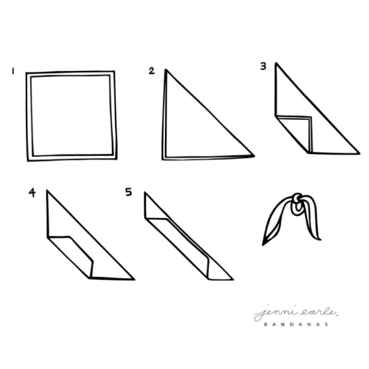 how to tie a bandana for a headband