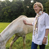 'I am free' silk scarf