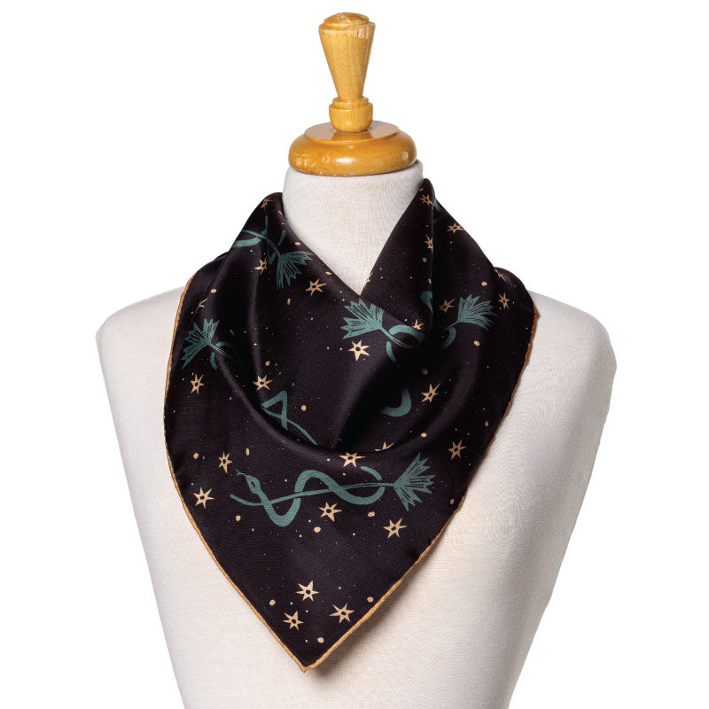 'lasso the stars' silk scarf