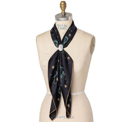 'lasso the stars' silk scarf