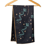 'lasso the stars' silk scarf