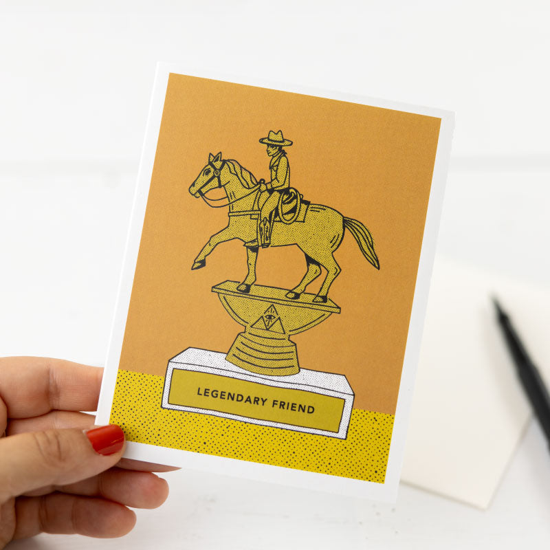 legendary friend greeting card