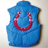 vintage bright blue one-of-a-kind vest