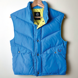 vintage bright blue one-of-a-kind vest