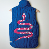 faded navy vintage one-of-a-kind vest