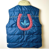 navy shine vintage one-of-a-kind vest