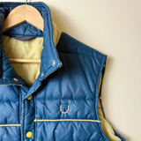 navy shine vintage one-of-a-kind vest