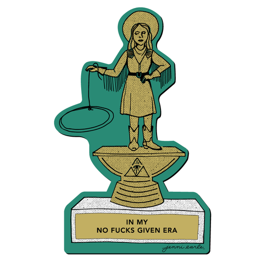 in my no fucks given era sticker