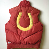 terracotta gathered vintage one-of-a-kind vest