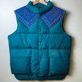 pine green vintage one-of-a-kind vest
