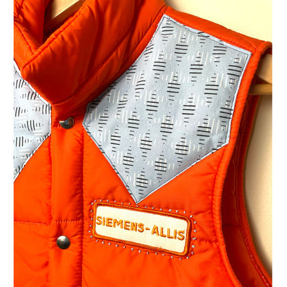 orange vintage one-of-a-kind vest