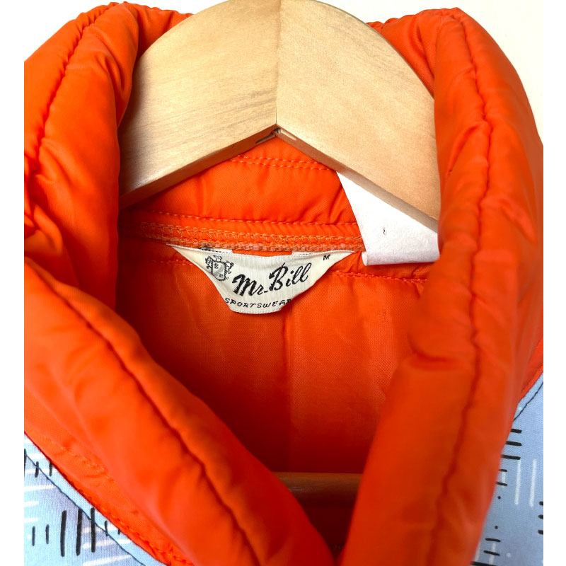 orange vintage one-of-a-kind vest