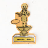 pardon my twang sticker