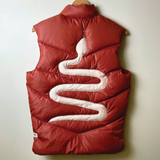 shiny terracotta vintage one-of-a-kind vest