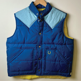 navy blues vintage one-of-a-kind vest