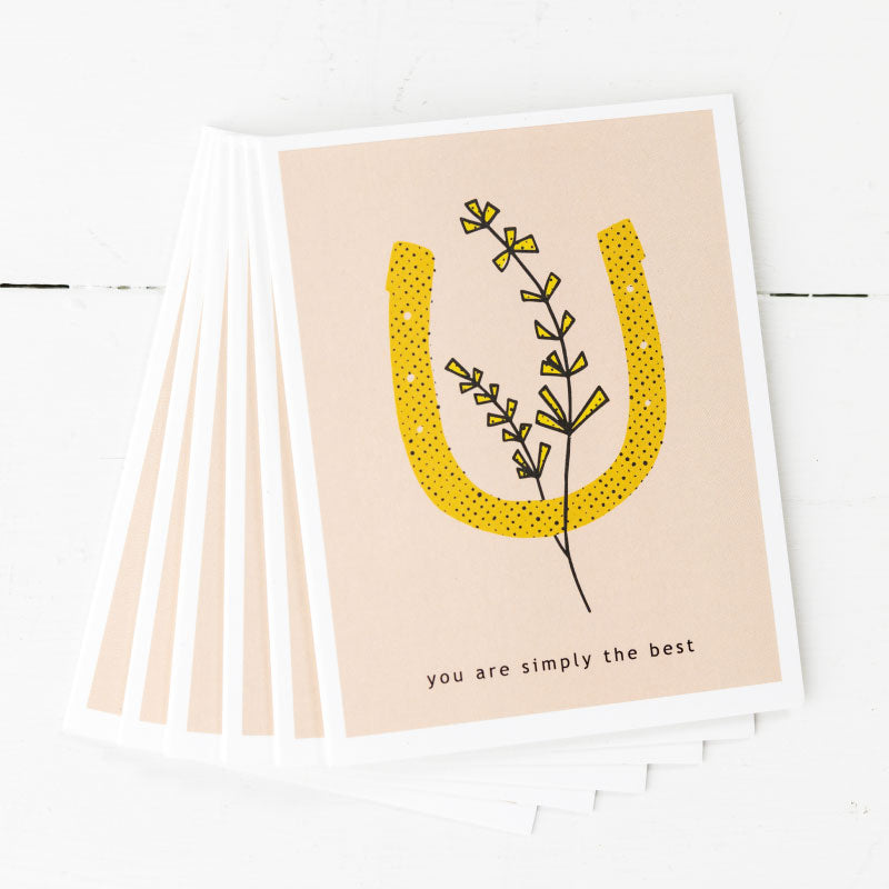 you are simply the best greeting card