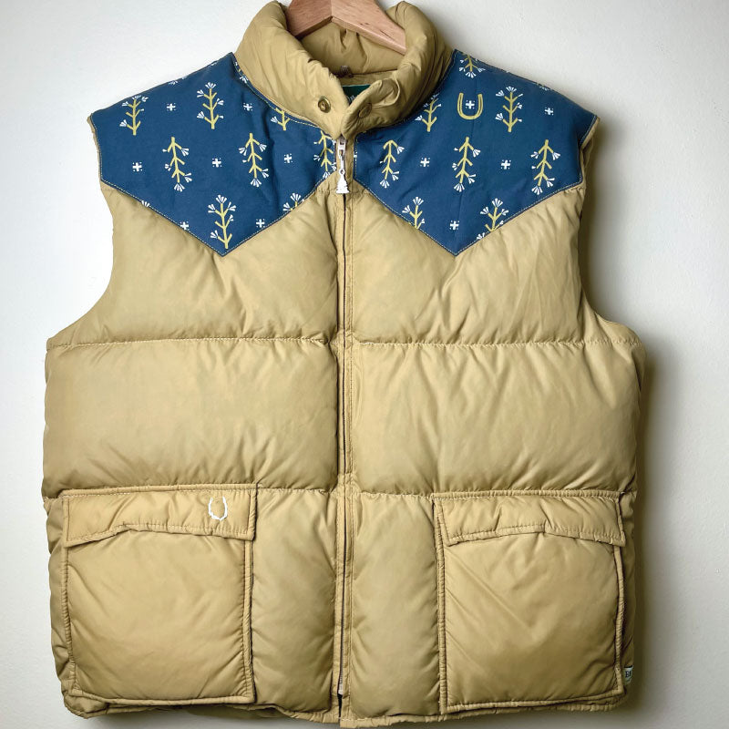 vintage tan one-of-a-kind vest