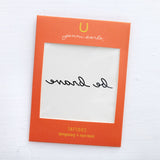 be brave temporary tattoo