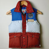 tiny color blocked vintage one-of-a-kind vest