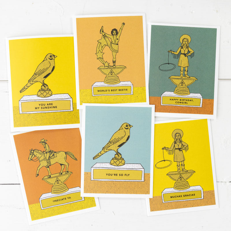 boxed set of trophy greeting cards