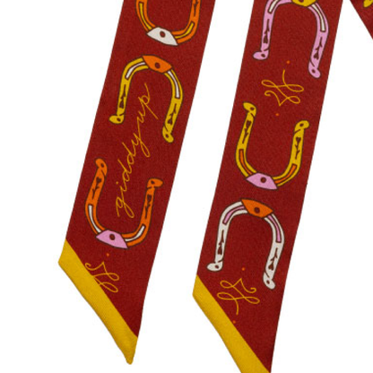 'big horseshoe' twilly scarf