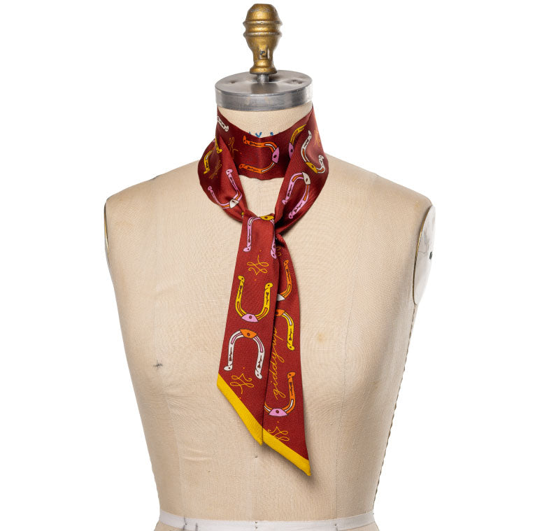 'big horseshoe' twilly scarf